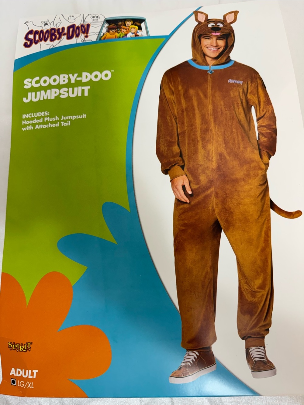 Spirit Adults Scooby Doo Halloween Costume Jumpsuit Union Suit